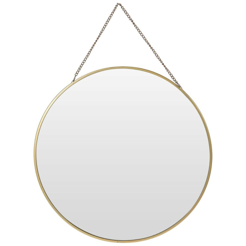 12 inches Round Wall Mirror with Stunning Border Golden Elegance - Image 4